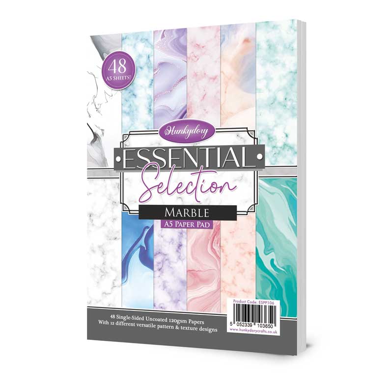 Bloc de papier Hunkydory Essential Selection - Marbre