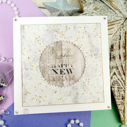 Luxury Festive Foiled Acetate Sentiment Sheets