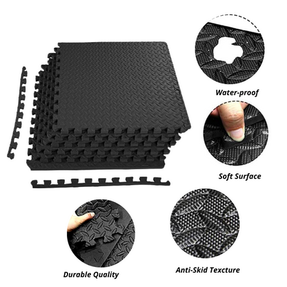 HAJEX Interlocking EVA Foam Gym Floor Mats
