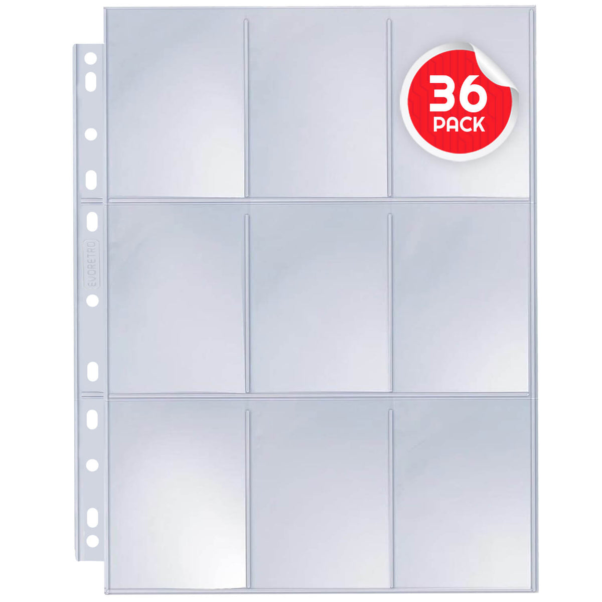 EVORETRO Feuilles de protection de cartes à 9 pochettes | 40 pages