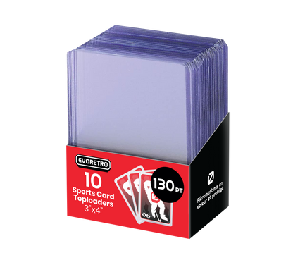 EVORETRO Topload Card Holder 3x4 130pt Pack of 10