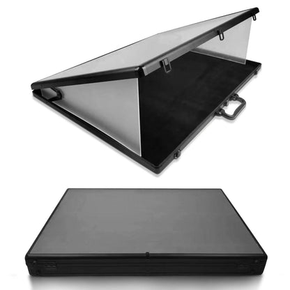 EVORETRO Lockable Display Case – Secure Showcase 24x36x4 Inch Black with removal Separator