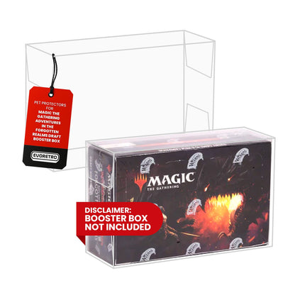 Boîte de boosters de draft Magic The Gathering Adventures in The Forgotten Realms - Protection EVORETRO PET 0,35 mm - Lot de 1