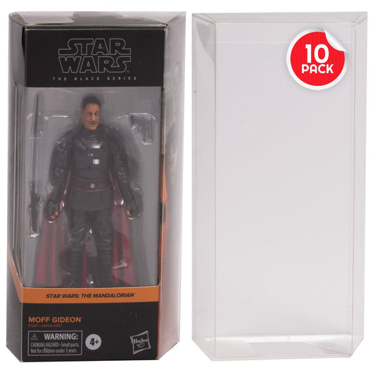 EVORETRO Action Figure Protective Case for Regular Star Wars Black Series with Angled Corners - PET 0.35MM - 10 Pack