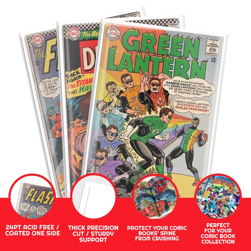 Regular-Silver Comic Backer Boards - Backboard 24PT