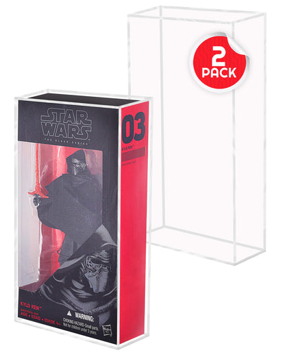 Acrylic Case for 6" Hasbro Star Wars Black Series - Pack of 2