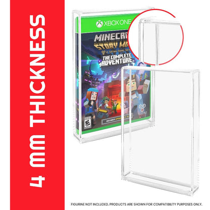 EVORETRO Acrylic Video Game Box Protector for Sony PS3 PS4, Blu-Ray, XBOX1 - Pack of 2