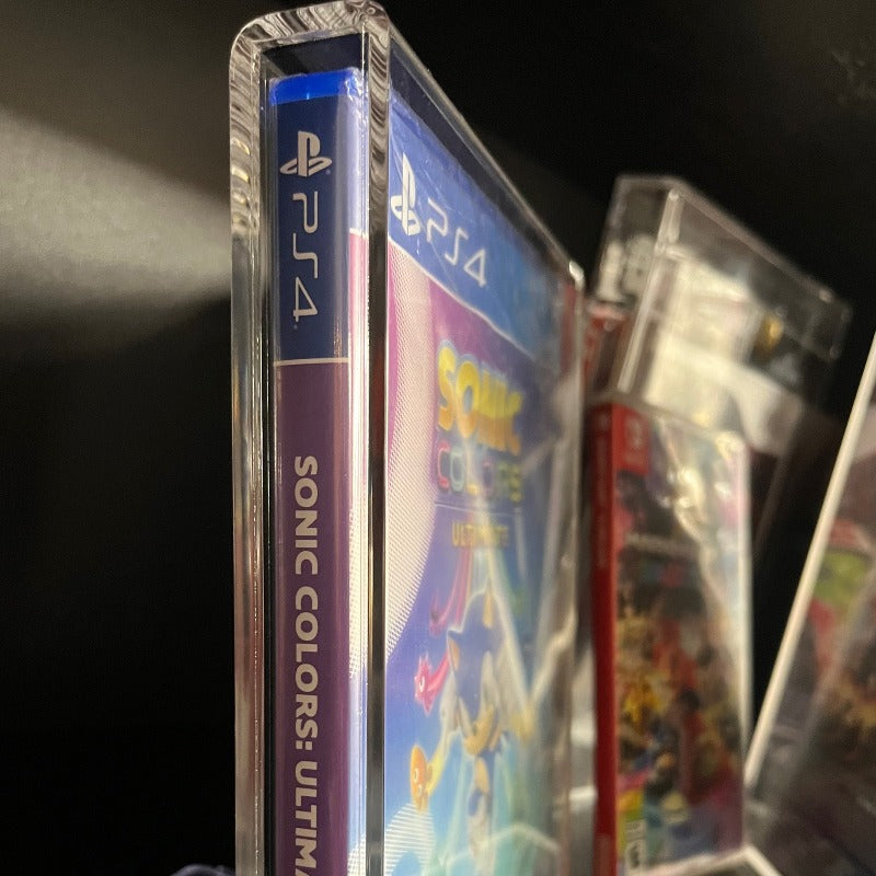 EVORETRO Acrylic Video Game Box Protector for Sony PS3 PS4, Blu-Ray, XBOX1 - Pack of 2