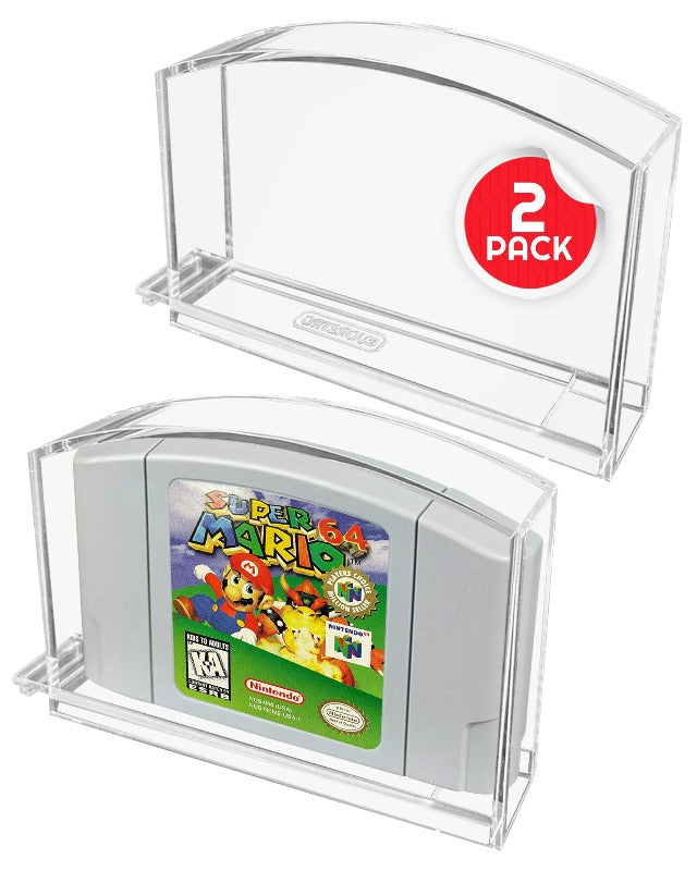 Boîtier en acrylique pour cartouche N64 Nintendo 64 (lot de 2)