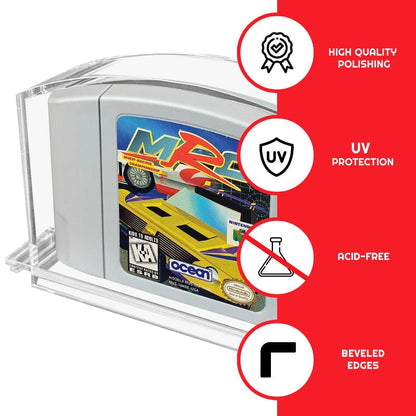 Boîtier en acrylique pour cartouche N64 Nintendo 64 (lot de 2)