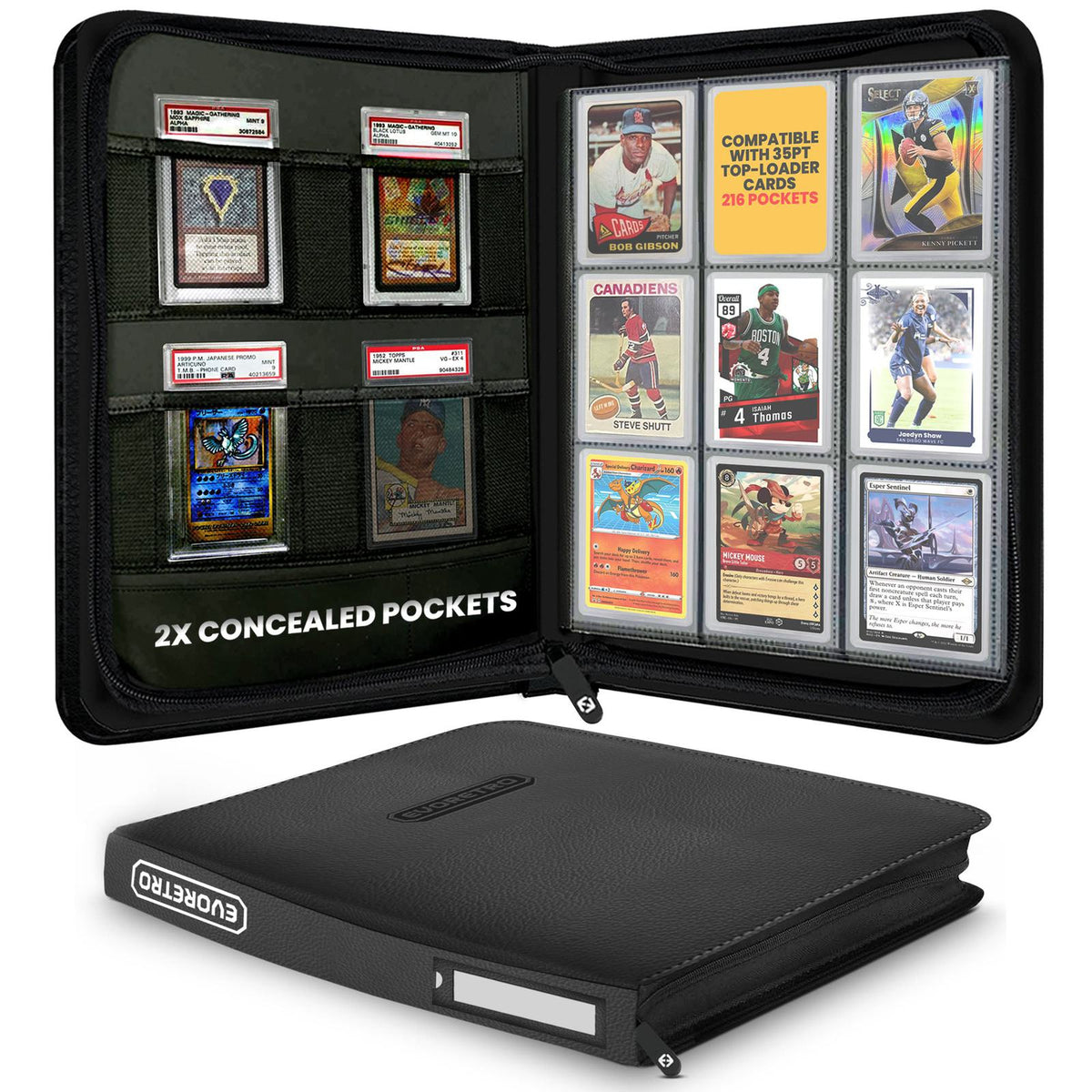 Rangeur de cartes EVORETRO 3x3 216 pour Toploader