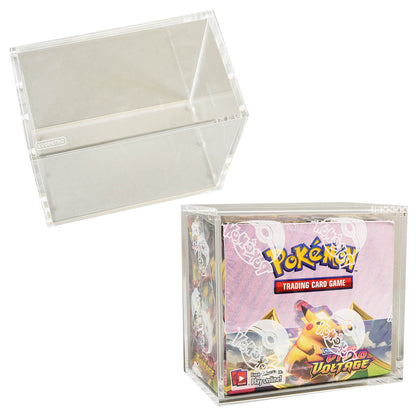 EVORETRO Boîte de protection en acrylique pour Booster Pokémon avec couvercle magnétique, lot de 1