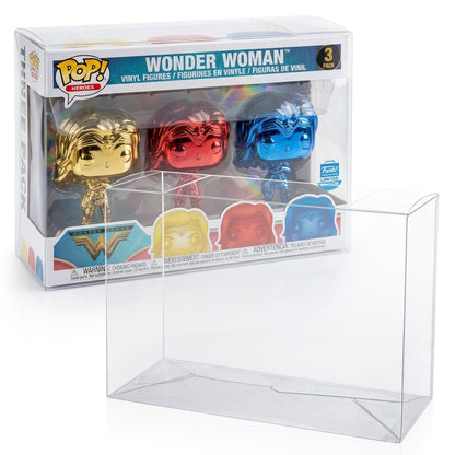 Funko Pop 2 Single Pop Wonderwoman EVORETRO PET Protector 0.35MM