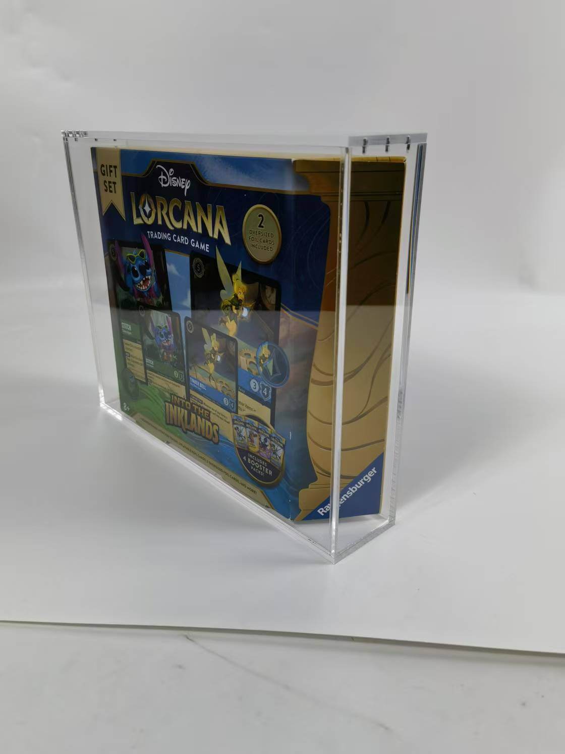 1x Lorcana Gift Set EVORETRO Display Case – 5mm Acrylic, Magnetic Lid