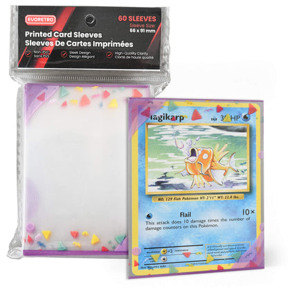 EVORETRO Printed TCG Card Sleeves – Themed Designs for Pokémon, MTG & More