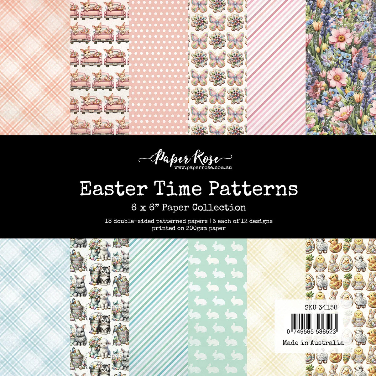 Easter Time Patterns 6x6 Paper Collection 34158