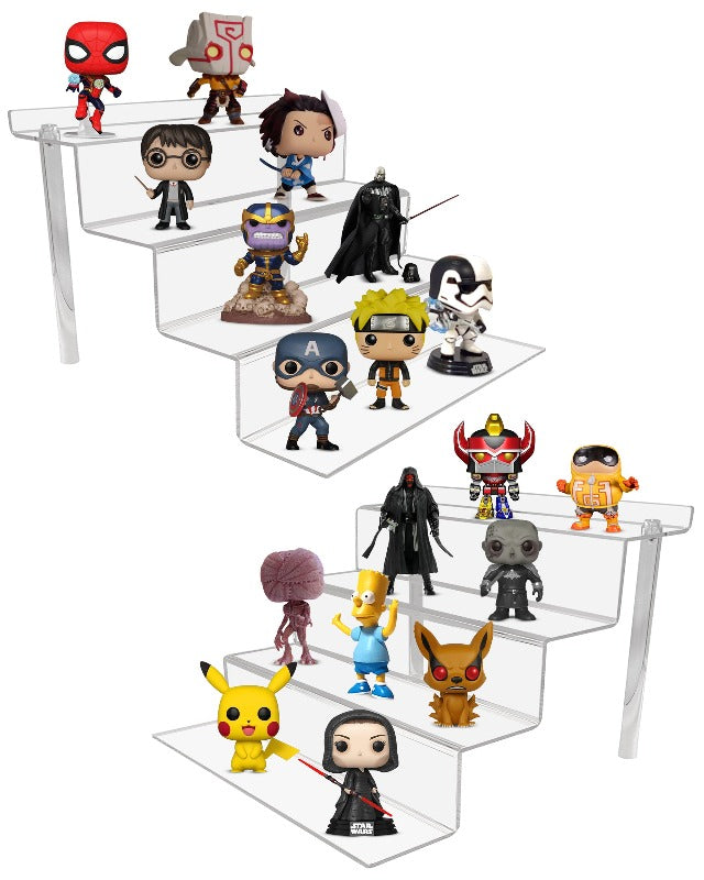 EVORETRO 4-Step Acrylic Display Stand for Action Figures | Riser RS6 Inch (Pack of 2)