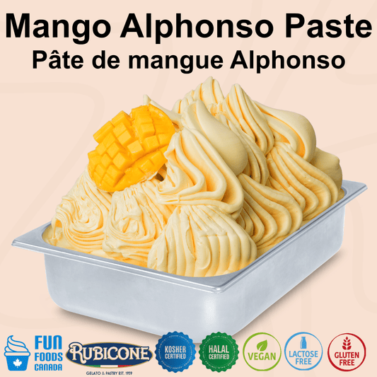 Mango Alphonso Paste - Fruit Gelato Pastes - 3 KG Bucket - Rubicone Canada - Ships Free Within Canada on Orders Above CAD $199