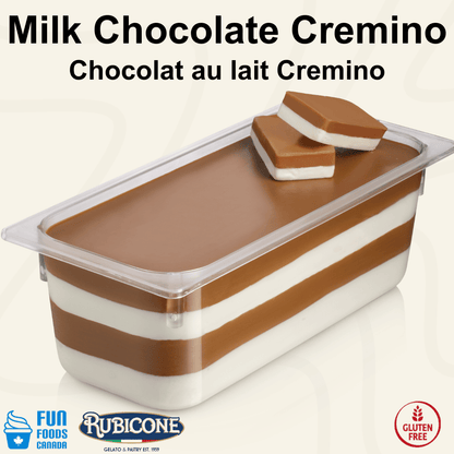 Milk Chocolate Spreadable Filling Cream - Cremino Choco Milk - 5 KG Bucket - Rubicone Canada - Ships Free Within Canada on Orders Above CAD $199