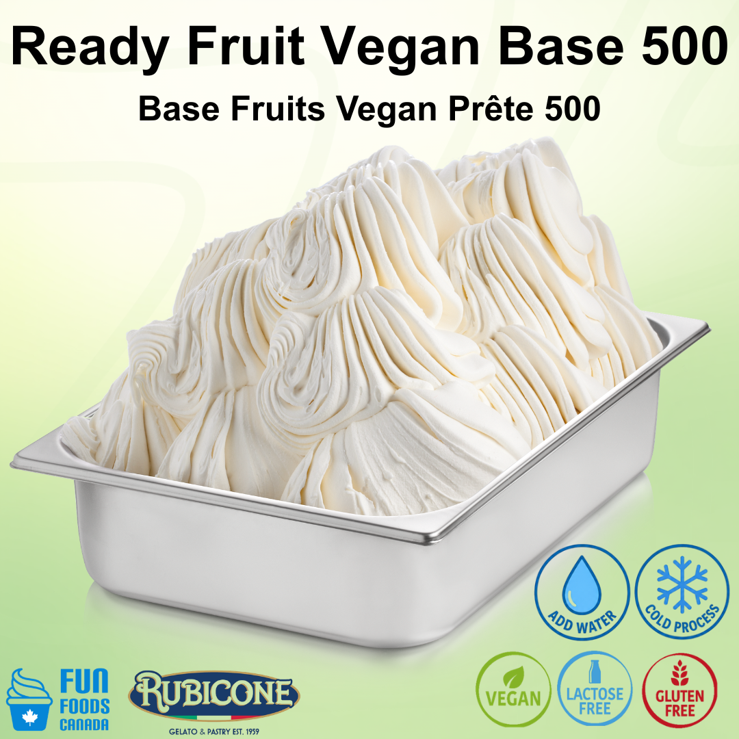 Ready Fruit 500 Vegetal - Fruit Gelato Base - Case of 4 x 3 KG bags - Rubicone Canada - Ships Free Within Canada on Orders Above CAD $199