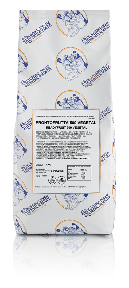 Ready Fruit 500 Vegetal - Fruit Gelato Base - Case of 4 x 3 KG bags - Rubicone Canada - Ships Free Within Canada on Orders Above CAD $199