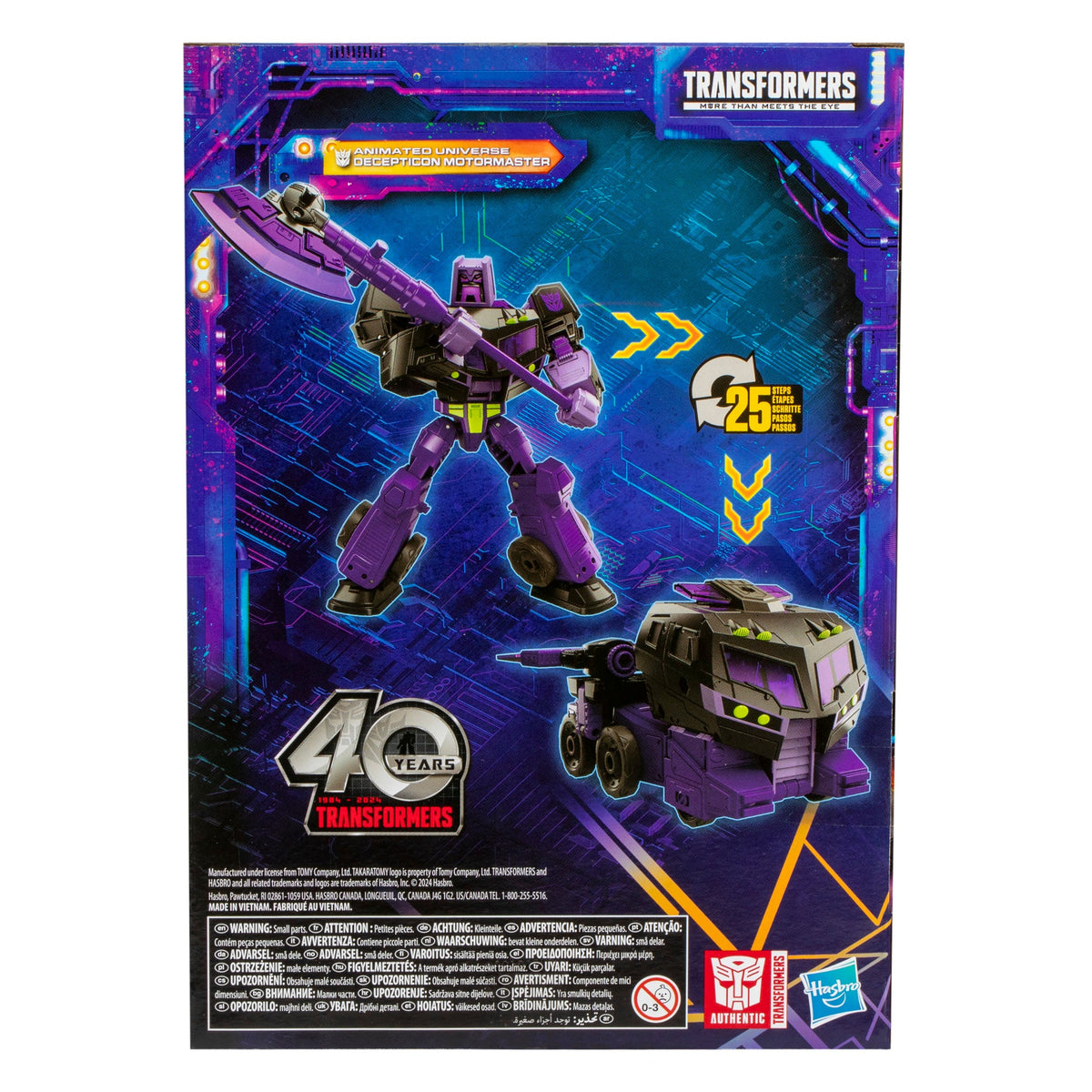 Transformers Legacy United Classe Voyageur : Motormaster Decepticon de l'univers animé