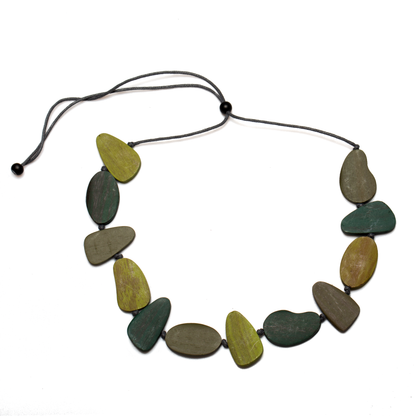 Wooden Pebble Necklace