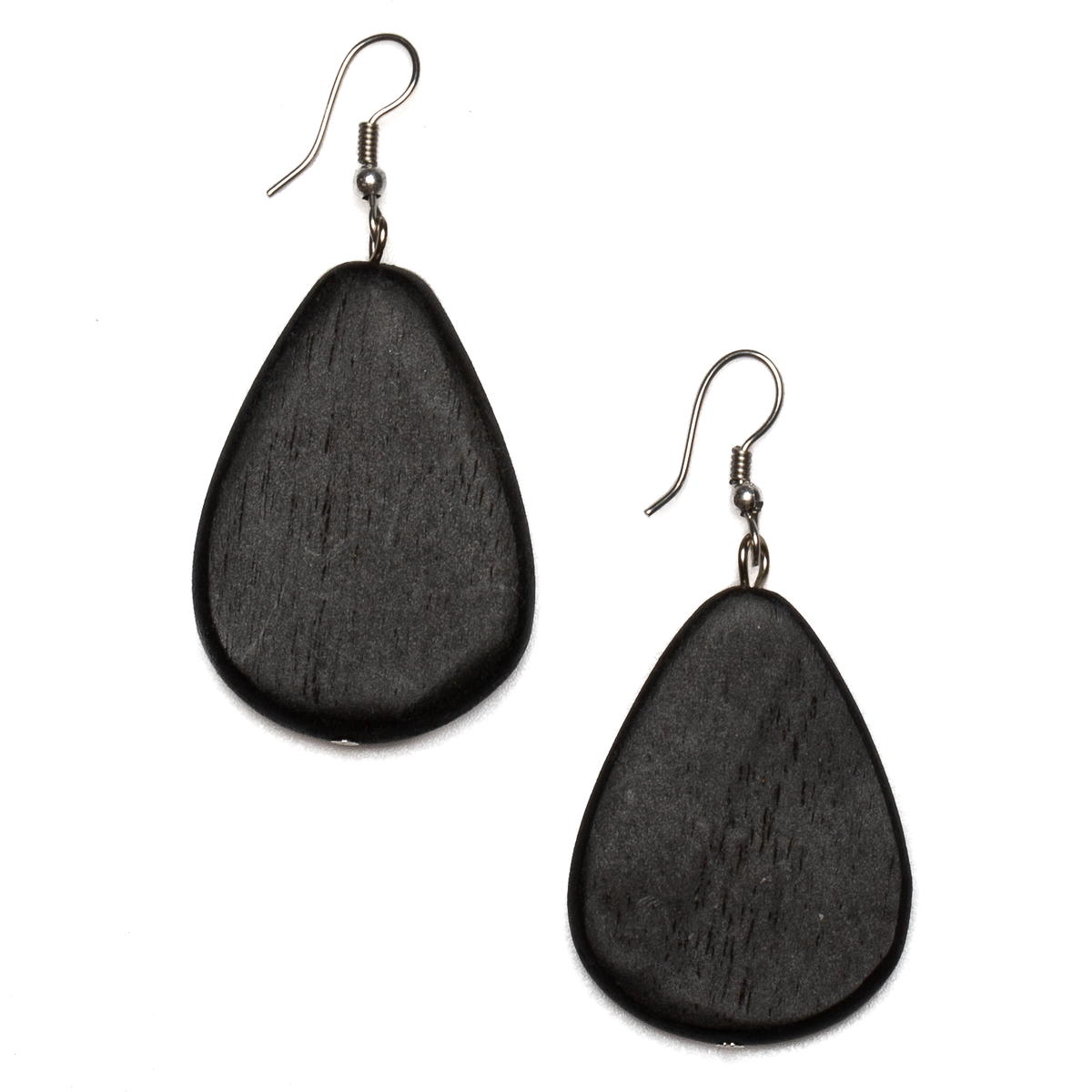 Wooden Pebble Earring