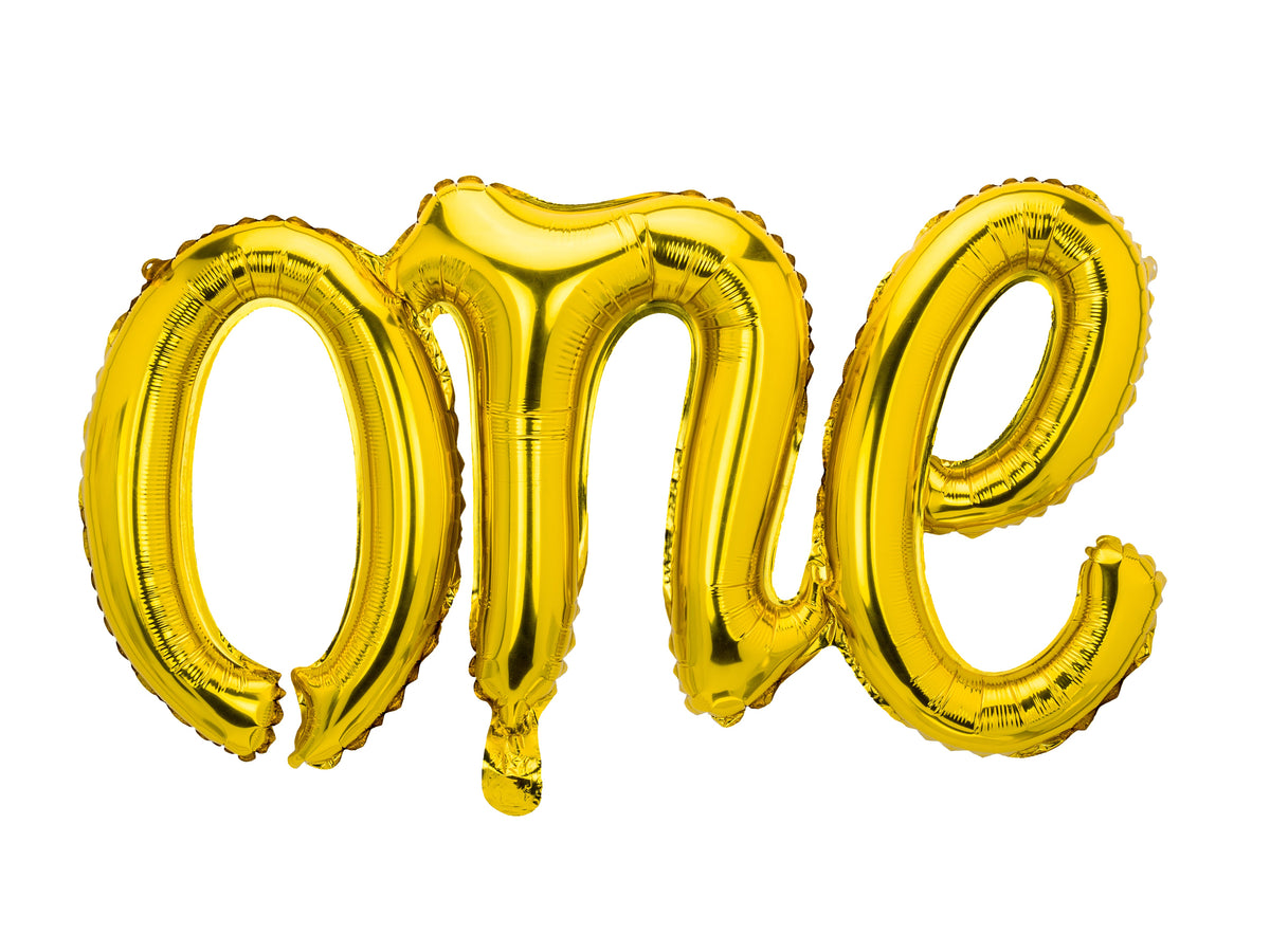 Gold One Balloon