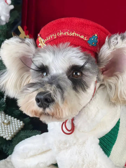 Pull de Noël pour chien en pain d'épices – Tenue tricotée d'hiver pour chiens