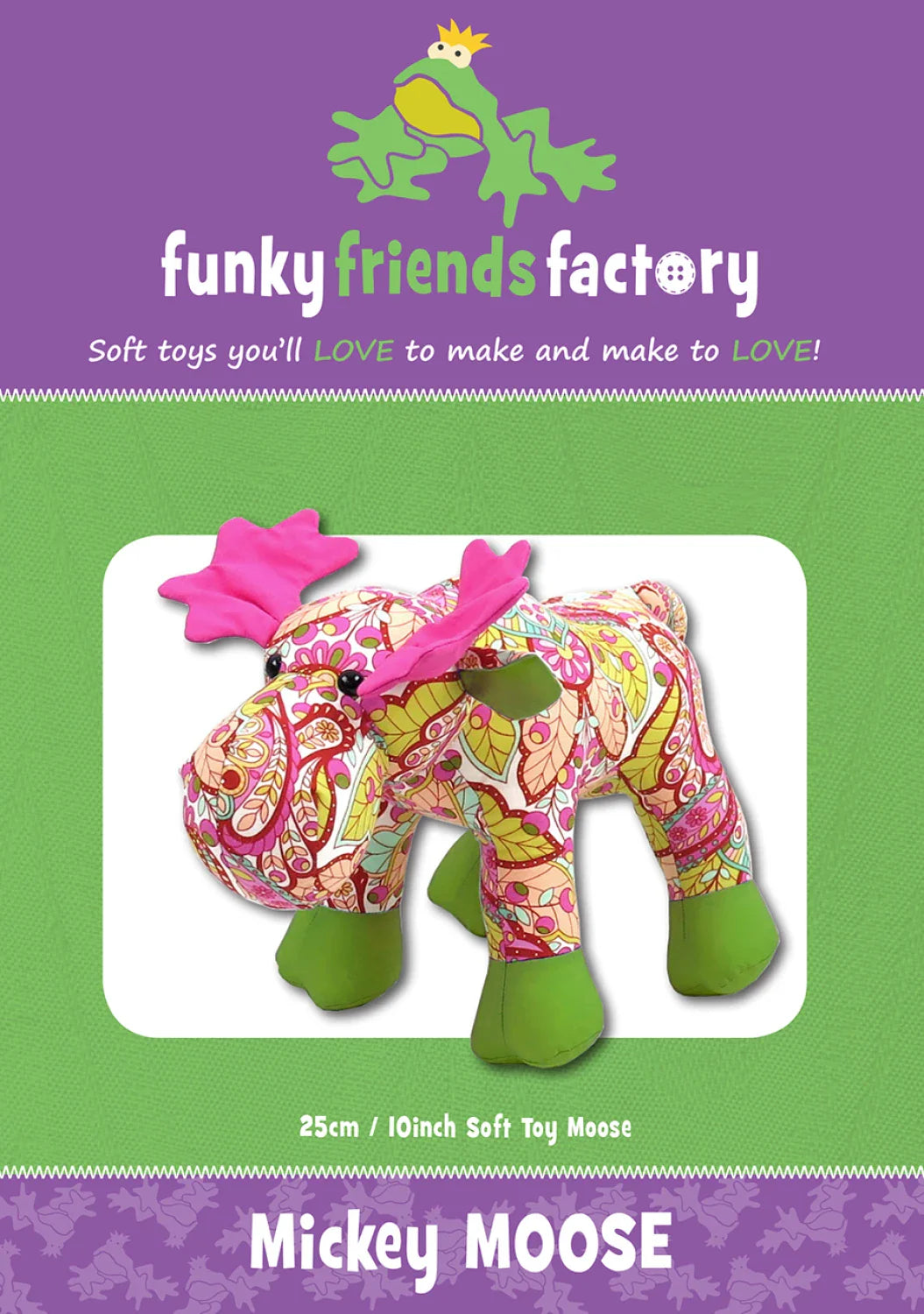 Mickey Moose Pattern by Funky Friends Factory