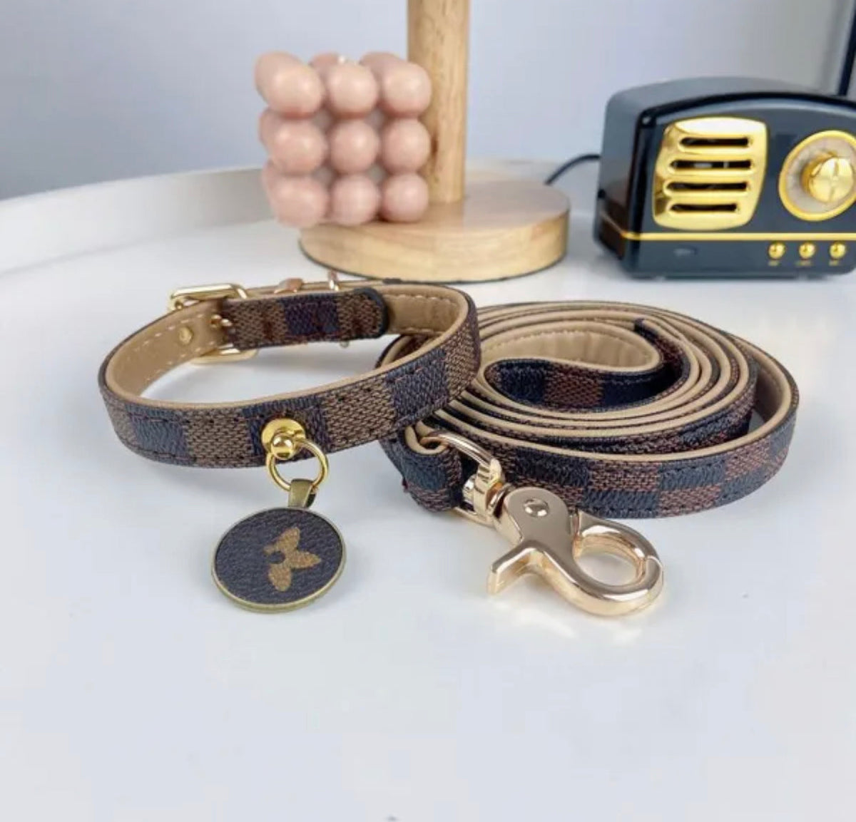 Gigi Dog Collar and Leash Set | Dog Walking Outfit