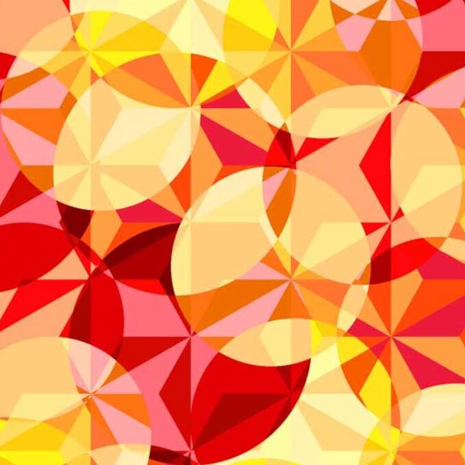Maywood Studios - Fire & Ice - Cercles à facettes orange - FICE-4562-RO