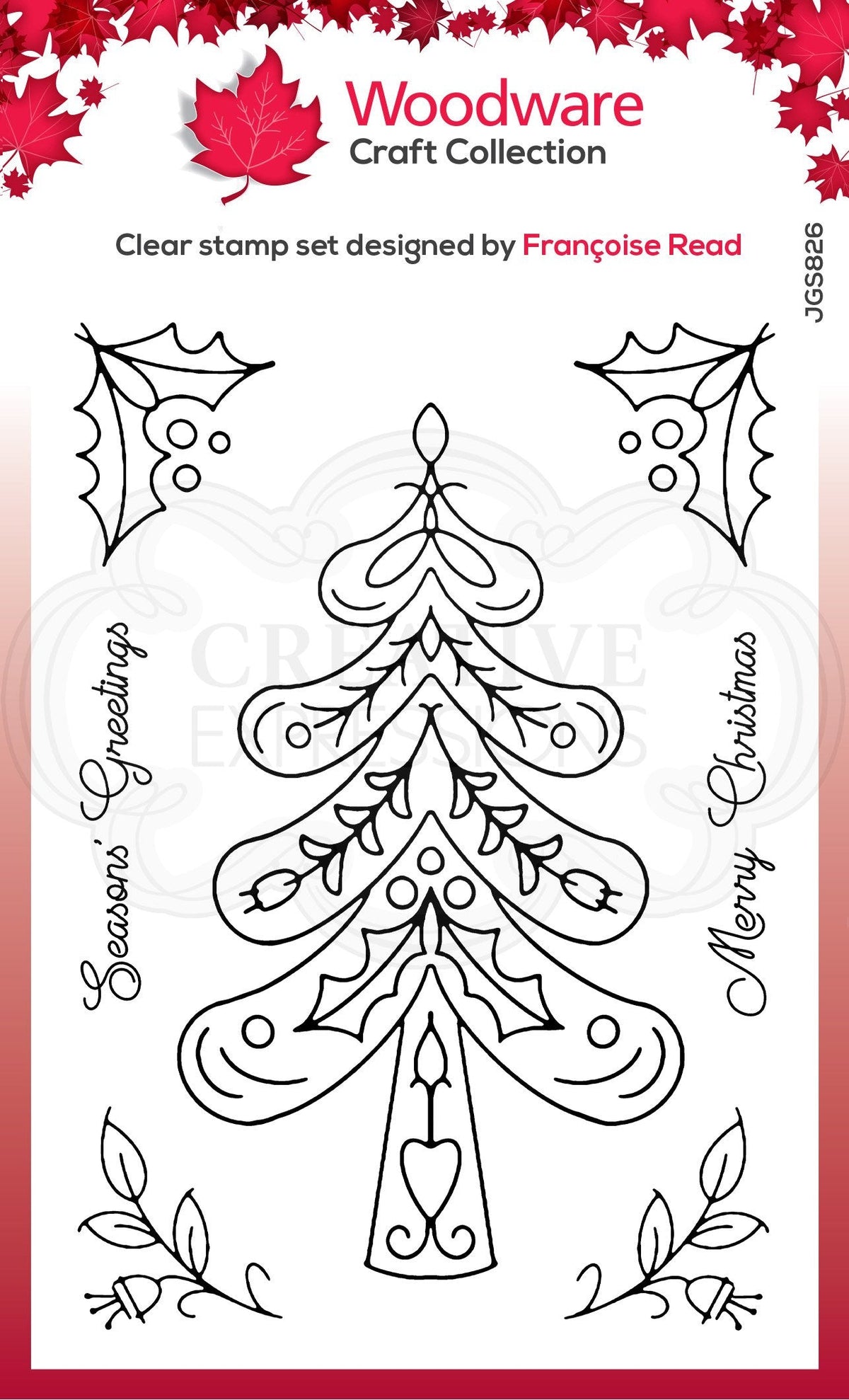 Tampon Nordic Tree 4 po x 6 po