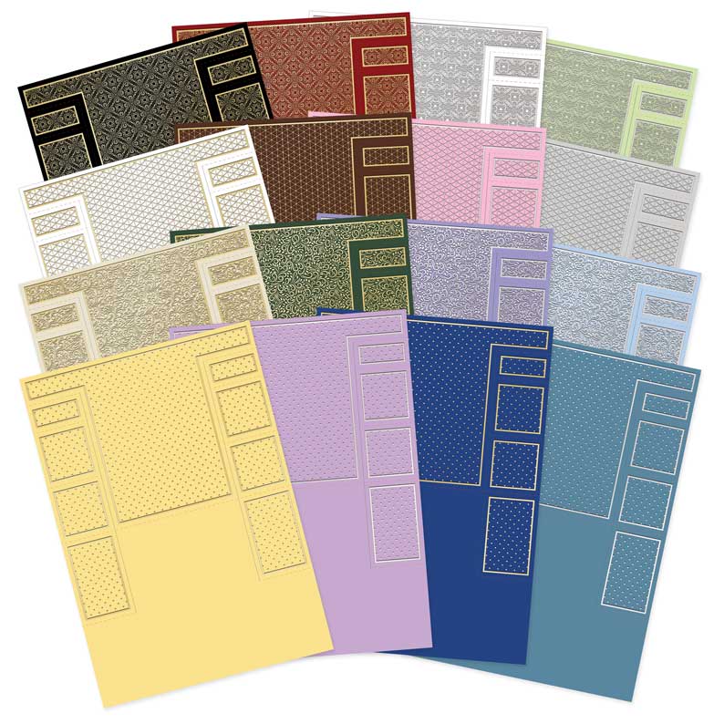 Cartes de Stepper à Motif Feuilleté