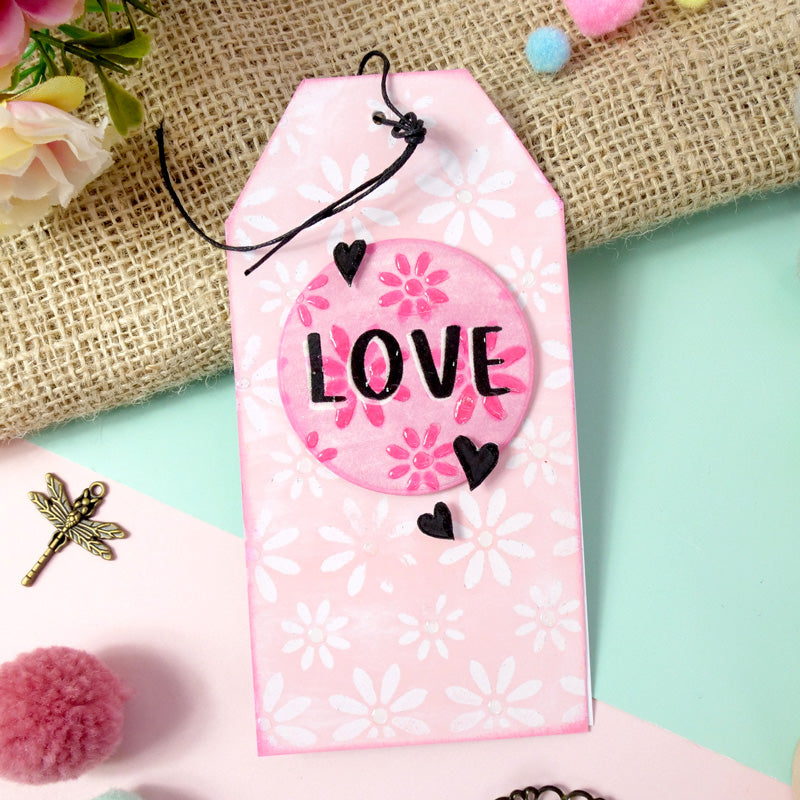 Pour l'amour des masques - Encre et torsade - Fleurs superposées