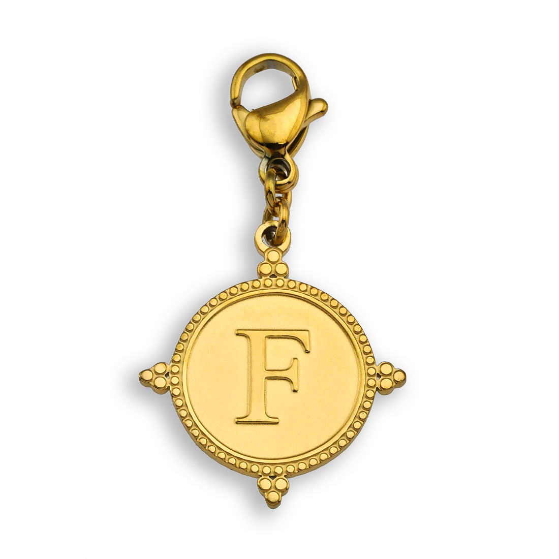 Gold Ornate Alphabet Letter Charms (A–Z) for Necklaces & Bracelets