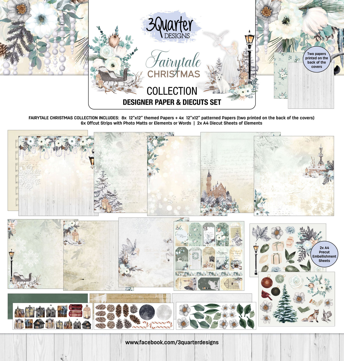 Collection de papiers Noël féerique 30x30