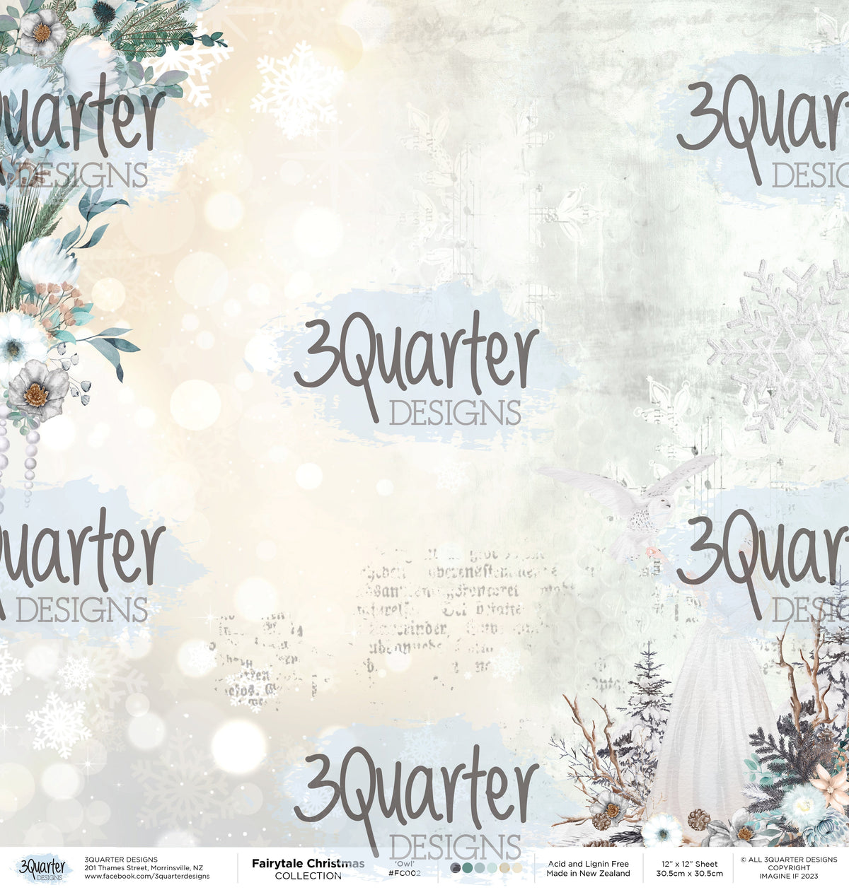 Collection de papiers Noël féerique 30x30