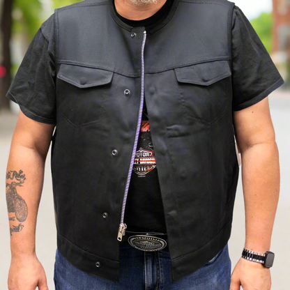 First MFG Co. Men's Motorcycle Twill Vest