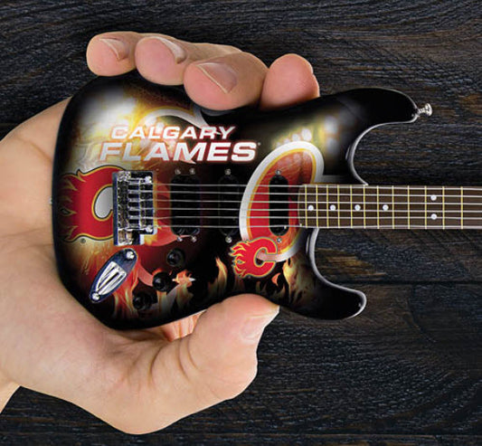 Mini-guitare de collection 10 po des Flames de Calgary