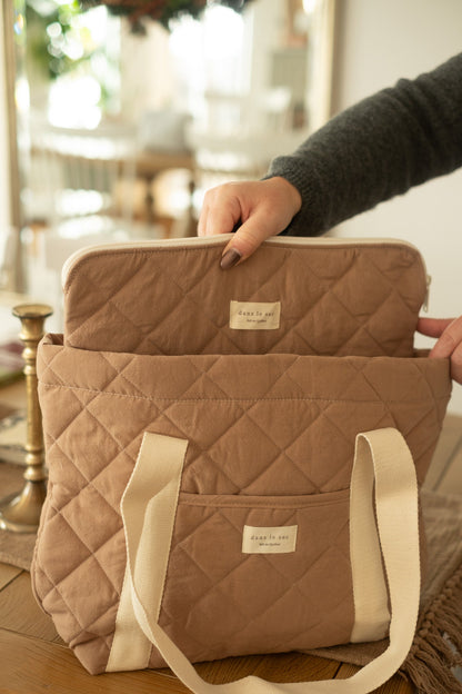 Quilted everyday tote