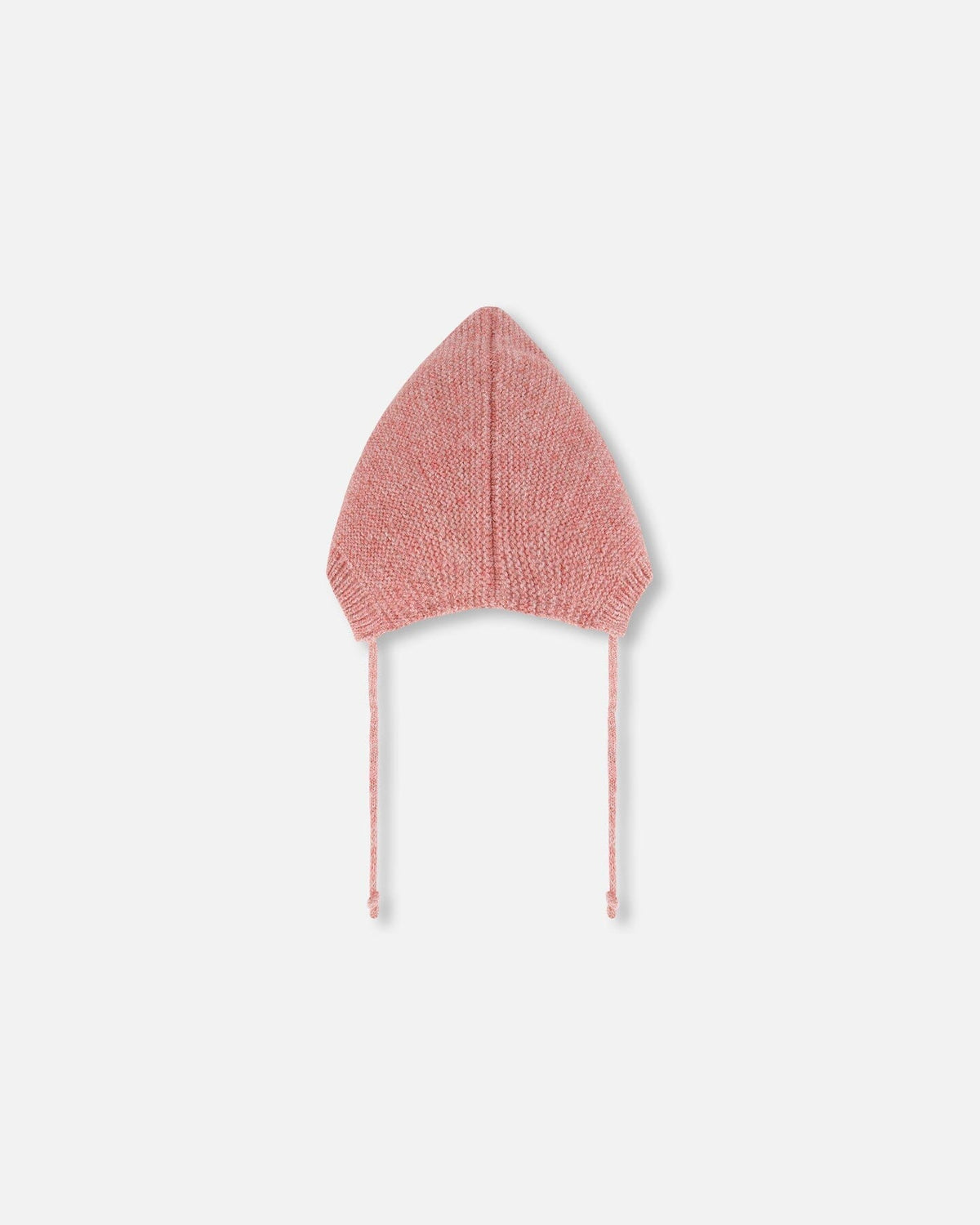 Bonnet tricoté pointu pour bébé en rose