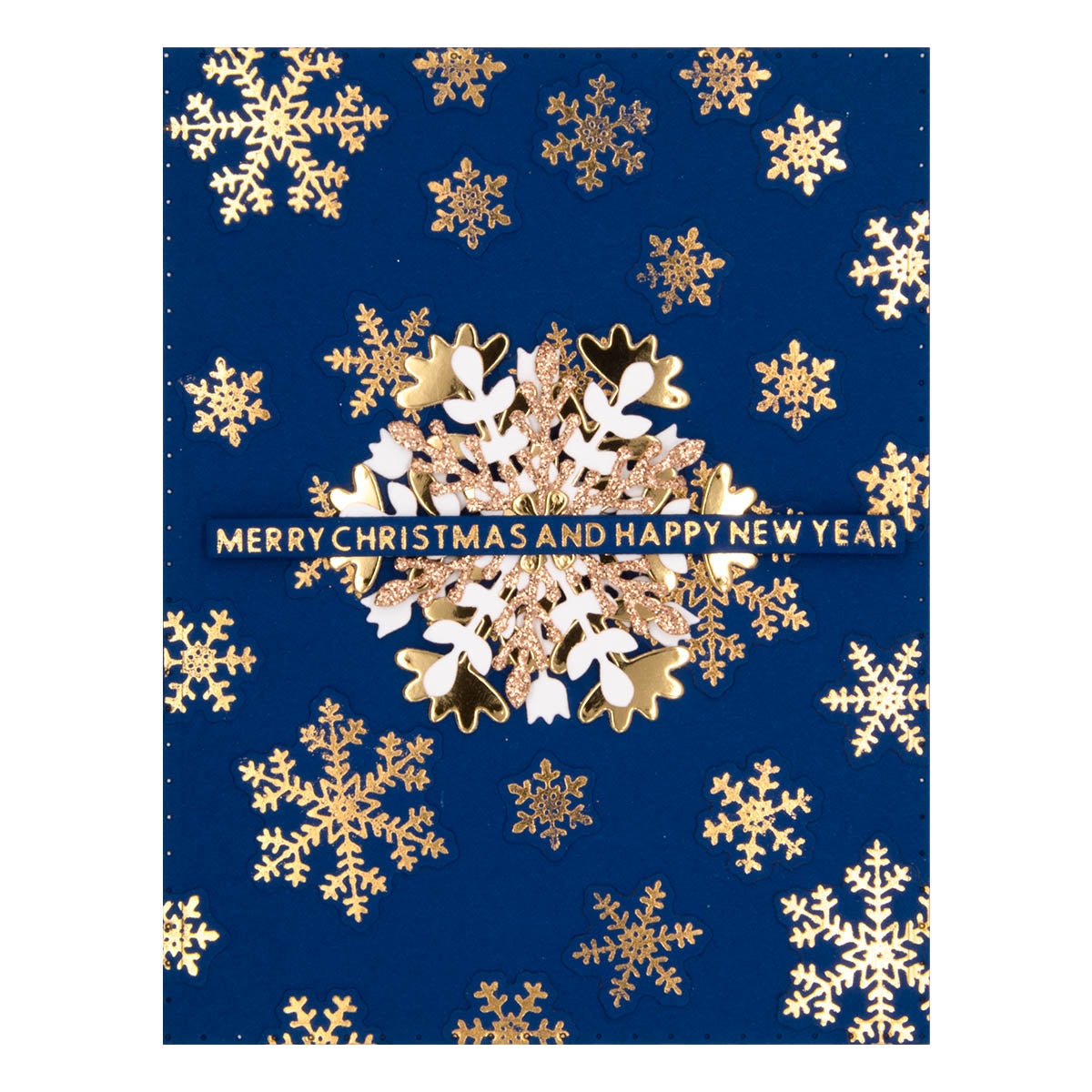 Matrice de coupe et plaque à chaud Glimmering Snowflakes de la collection Bibi's Snowflakes de Bibi Cameron