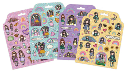 SAN Autocollants Gorjuss - Be Kind 4x3 motifs 152x203x3mm 12 feuilles n°16