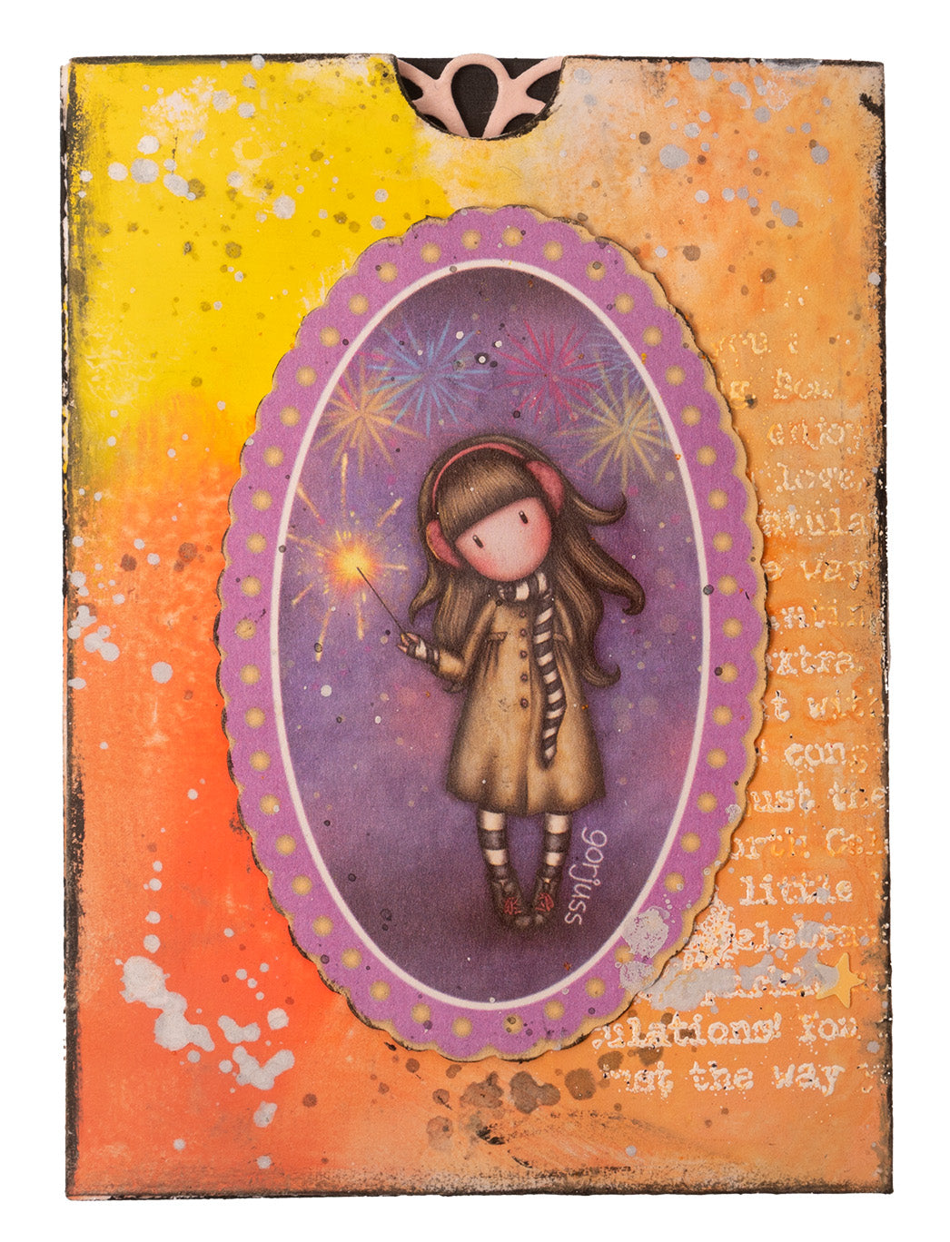 SAN Kit de bricolage papier, autocollants et paillettes Gorjuss Essentials 203x203x3mm 15 feuilles nr.03
