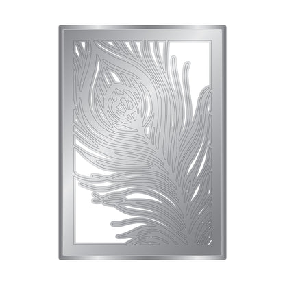 Graceful Plumes Metal Die Create-a-Card - Peacock Quill 