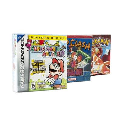 Protections PET EVORETRO pour consoles Nintendo Game Boy Advance GB et GBA - Lot de 25