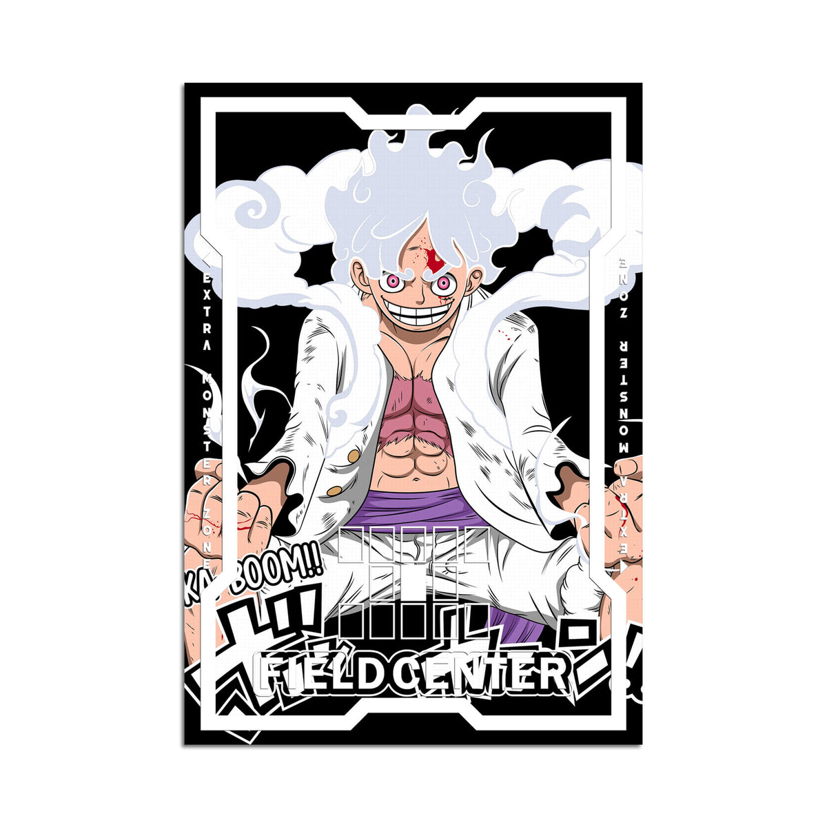 Centre de terrain métallique Luffy Gear 5