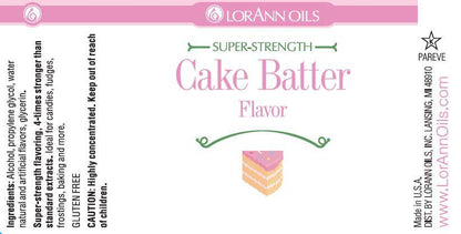 Cake Batter Flavoring - Super Strength Flavor 1 oz., 16 oz., 1 Gallon, 5 Gallons - Ships Free Within Canada on Orders Above CAD $199